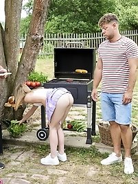 First time with two guys for a hot girl