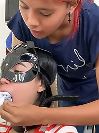 Hot younger strumpet spreading pussy